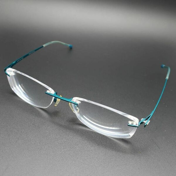 正規品 MOREL めがね 眼鏡 メガネ Glasses リムレス Rimless スクエアレンズ Square Lenses Vintage Authentic