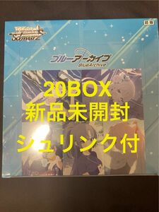 初版　ヴァイスシュヴァルツ　ブルーアーカイブ　20BOX 新品未開封　シュリンク付き