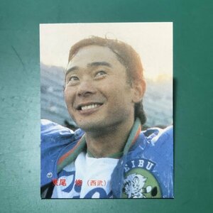 1984年　カルビー　プロ野球カード　84年　21番　西武　東尾　　　【E58】