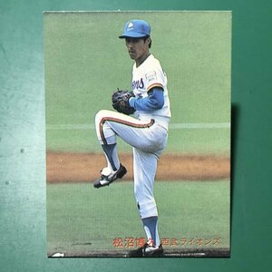 1982年　カルビー　プロ野球カード　82年　646番　西武　松沼　　　【E58】