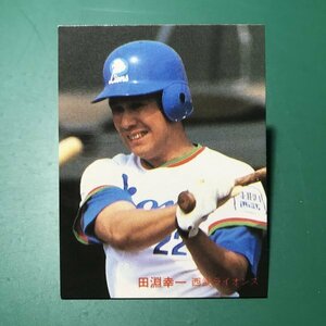 1982年　カルビー　プロ野球カード　82年　333番　西武　田淵　　レアブロック　関西ブロック　　　【E58】