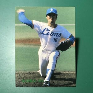 1983年　カルビー　プロ野球カード　83年　154番　西武　松沼　　　【E58】
