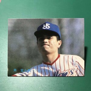 1983年　カルビー　プロ野球カード　83年　40番　ヤクルト　角　　　【E58】