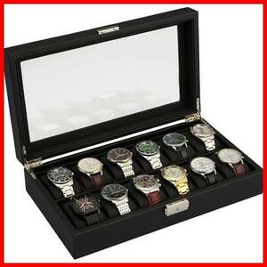 [ early stage shipping!] * black _1 2 ps for * Geum wristwatch storage case clock case arm clock case clock wristwatch storage storage box collection 