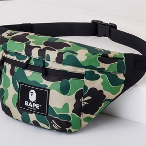 BAPE◆A BATHING APE／迷彩カモ◆ア ベイシング エイプ◆大容量ボディバッグ◆CAMO／カモ／付録ノベルティ