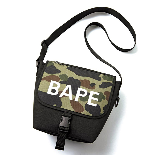 BAPE◆A BATHING APE／迷彩カモ◆ア ベイシング エイプ◆ショルダーバッグ◆CAMO／カモ／付録ノベルティ