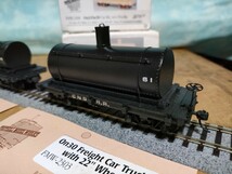 On30　18' tank car 2輌 FMWキット個人作品16.5mmゲージ　1/48 アメリカ型 ナローゲージ　CNG R.R. 古典的タンク車_画像2