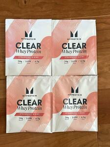  my protein clear ho ei25g 4 sack set strawberry and kiwi fruit taste 