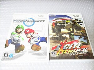 ■即決■Wii 2個セット マリオカート + エキサイトトラック Mario Kart + Excite Truck