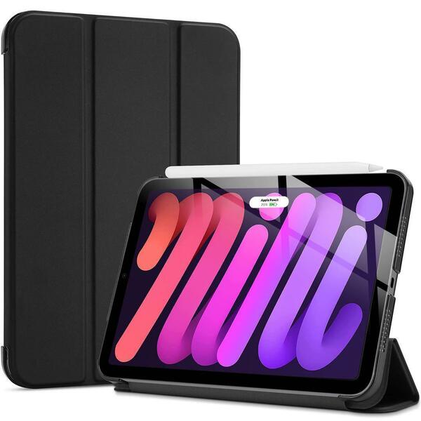 スリム 三つ折りスタンド ブラック iPad Mini ケース 2021