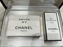 1円スタート CHANEL シャネル 香水 石鹸 セット SAVON N°5 サボン サヴォン EAU DE TOILETTE オードゥ トワレット フレグランス 石けん _画像2