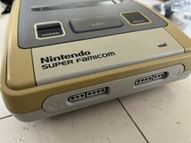 1円スタート Nintendo スーパーファミコン 本体 SHVC-001 任天堂 ニンテンドー スーファミ コントローラー 取説付属 SFC 通電確認済み_画像3