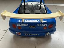 1円スタート ラジコン 日産 CALSONIC カルソニック NISSAN タミヤカルソニックインパルGT-R R34 TAMIYA スカイライン リモコン付き _画像6