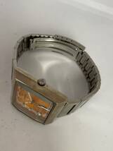 1円スタート SEIKO セイコー ALBA アルバ 腕時計 V733-5A40 デイデイト AKA オレンジ文字盤 メンズ腕時計_画像5