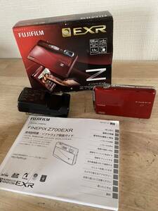 1円スタート FUJIFILM 富士フィルム コンパクトデジタルカメラ FINEPIX Z デジタルカメラ FinePix Z700EXR デジカメ レッド 5x カメラ 