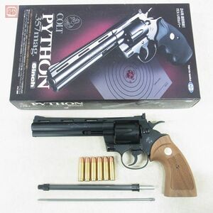  Tokyo Marui gas revolver Colt python 6 -inch real Cart specification wooden grip present condition goods [20