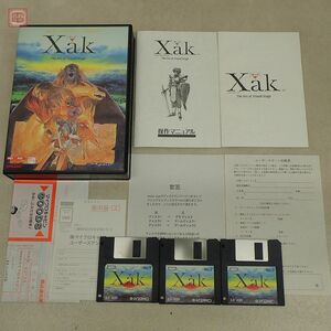 動作品 MSX2 3.5インチFD サーク Xak The Art of Visual Stage マイクロキャビン 箱説付【20