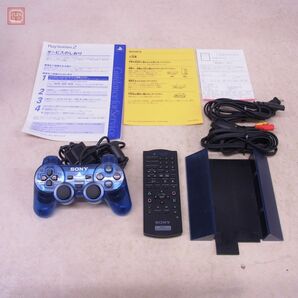 動作品 PS2 プレステ2 本体 SCPH-37000L オーシャンブルー Ocean Blue ソニー SONY 箱説ハガキ付【20の画像7