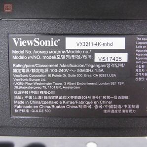 ★ViewSonic 液晶モニター VX3211-4K-MHD-7 （Model VS17425） 31.5インチ 2022年4月製 ビューソニック 現状品【EAの画像4