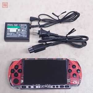 動作品 PSP プレイステーション ポータブル 本体 PSP-3000 ピアノブラック Piano Black ソニー SONY ACアダプタ付 難あり【10