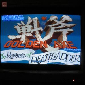 1 jpy ~ Sega /SEGA Golden Axe tesada-. ..GOLDEN AXE The Revenge of Death Adder system 32 in taking obi original operation verification settled [20