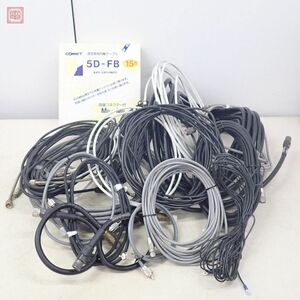 COMET/ fujikura / Kansai etc. coaxial cable large amount set Junk 5D-FB/5D-2V/S-4C-FB etc. [DA