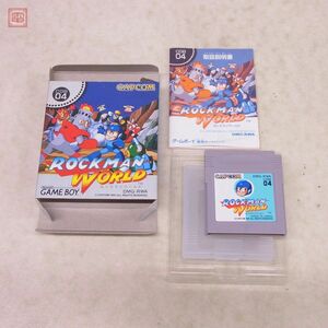 動作保証品 GB ゲームボーイ ロックマンワールド ROCKMAN WORLD カプコン CAPCOM 箱説付【10