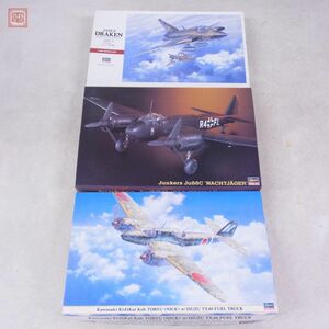 未組立 ハセガワ 1/48 J35F/J ドラケン/ユンカース Ju88C ナハトイェーガー 等 まとめて3点セット Hasegawa【20