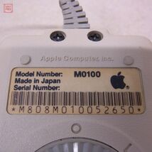 Apple Macintosh Plus キーボード M0110AJ ケーブル付 + マウス M0100 まとめてセット アップル マッキントッシュ 動作未確認【20_画像7