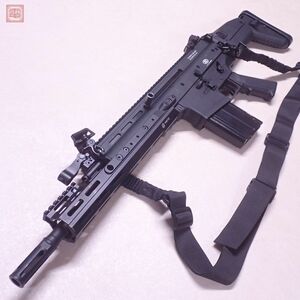 メーカー不明 電動ガン SCAR-H スカーH 電子トリガー 流速カスタム KINETIC MREX レイルハンドガード 現状品【40