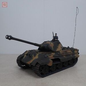 タミヤ 1/16 ドイツ重戦車 キングタイガー ポルシェ砲塔 メカ搭載 動作未確認 ジャンク TAMIYA【FE