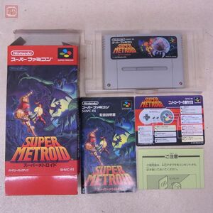  operation guarantee goods SFC Super Famicom super meto Lloyd SUPER METROID nintendo Nintendo box opinion attaching [10