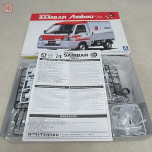  не собран Aoshima 1/24 Sambar Truck красный шапочка машина The * лучший машина GT серии AOSHIMA SUBARU SAMBAR Akabou Ver.[20