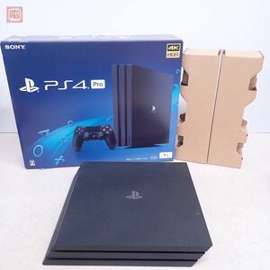 1 jpy ~ operation goods serial coincidence PS4 Pro PlayStation 4 Pro body CUH-7100B jet black Jet Black the first period . settled 1TB Sony SONY box attaching [40