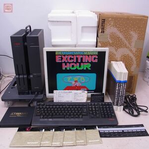 1 jpy ~ overhaul settled SHARP X68030 (CZ-500C-B) body keyboard * system disk * box manual attaching sharp with defect [60