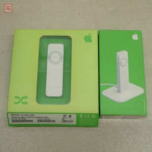 Apple iPod shuffle M9724J/A 第1世代 512MB + Dock M9757G/A まとめてセット 箱説付 初期化済 アイポッド シャッフル 動作未確認【10