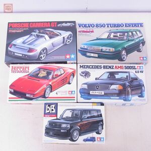 タミヤ 1/24 ポルシェ カレラGT/フェラーリ テスタロッサ/メルセデスベンツ AMG 500SL/トヨタ bB 等 計5点セット ジャンク パーツ取り【40