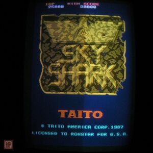 1 jpy ~ TOAPLAN/TAITO/ROMSTAR SKY SHARK overseas edition . sho . higashi . plan tight - operation verification settled [20