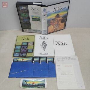 X68000 5インチFD Xak サーク The Art of Visual Stage マイクロキャビン 箱説/ハガキ/ユーザーディスクラベル付【20
