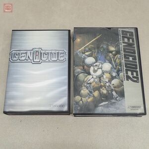 X68000 5インチFD ジェノサイド + ジェノサイド2 （※FD不足） まとめて2本セット ズーム ZOOM GENOCIDE 箱説付【20