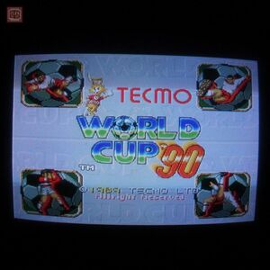 テクモ/TECMO テクモワールドカップ ’90 TECMO WORLD CUP イン取帯純正 動作確認済【20