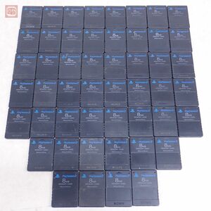 PS2 プレステ2 メモリーカード ブラックのみ まとめて50個セット 純正品 SONY ソニー SCPH-10020 8MB【10