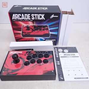 動作品 PS4/NSW プレステ4/スイッチ サイバーガジェット アーケードスティック CY-P4SWAS-BK CYBER Gadget ARCADE STICK 箱説付【20