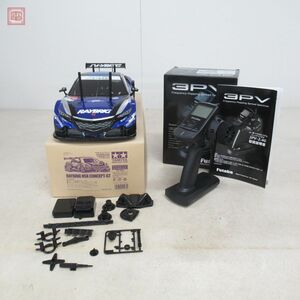  Tamiya 1/10 RAYBRIG NSX concept -GT TT-02 chassis mechanism installing Futaba 3PV-2.4G Propo attaching RC radio-controller operation verification settled present condition goods [40