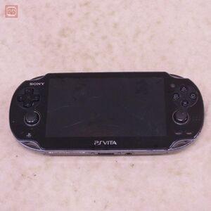 PS VITA PlayStation Vita body PCH-1100 crystal * black Sony SONY Junk [10