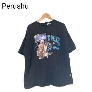 Perushu　ロックTシャツ　リメイク　プリント　メンズ　Mサイズ