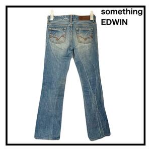 EDWIN　something　ヴィンテージデニムパンツ　ダメージ　日本製