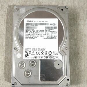 ★【日立】2TB ハードディスク　SATA3.0 RPM:7200RPM《ジャンク》中古/未チェック品/Z1