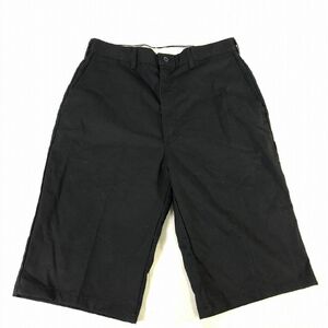 ■【Dickies】ディッキーズ /ハーフパンツ[36×32　Mサイズ相当]黒《中古△》/