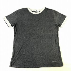 ■【COMME CA DU MODE 】コムサデモード・ホーム/半袖Tシャツ[M〜L]ダーググレー《中古△》/